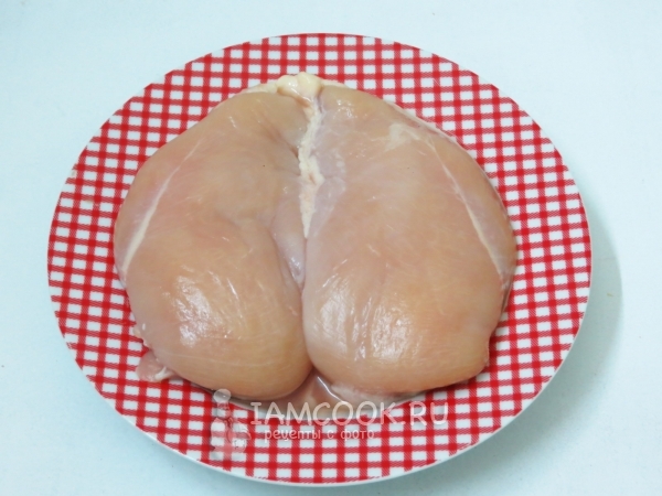 Wash the chicken breast