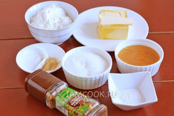 Ingredientes para una galleta de luna de miel a toda prisa