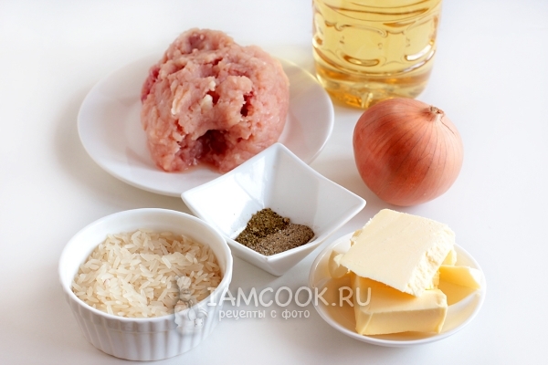 Ingredientes para panqueques con pollo