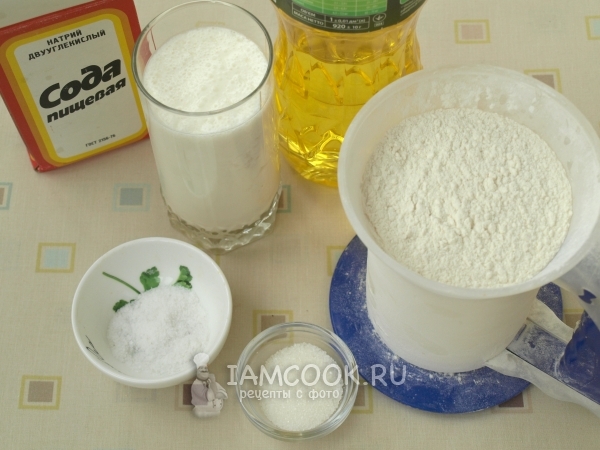 Ingredienser til pandekager uden æg på yoghurt