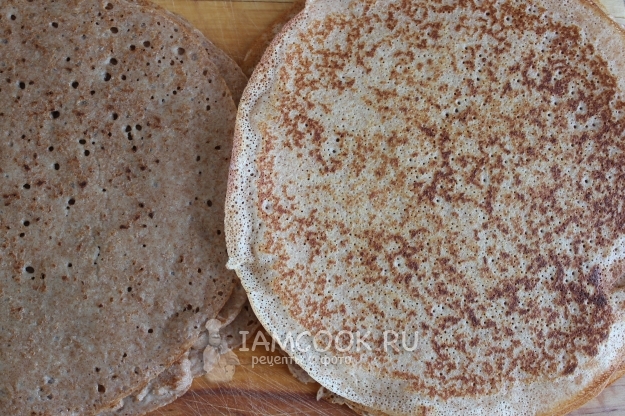 Photo of pancakes made of grated flour