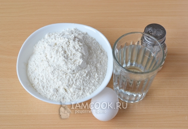 Ingredients for dough