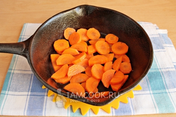 Freír las zanahorias