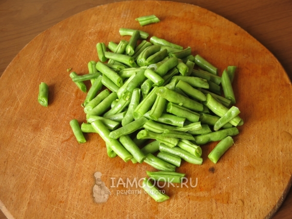 Řez zelené fazole