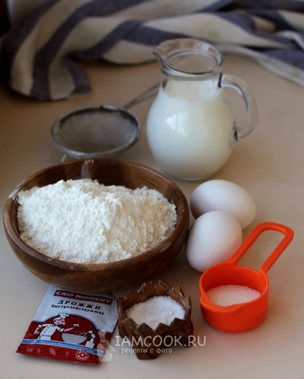 Съставки за палачинки от кисело мляко