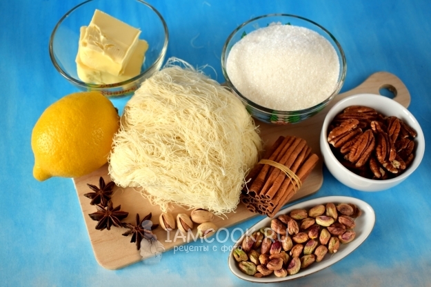 Ingredienti per Cunaphs egiziani
