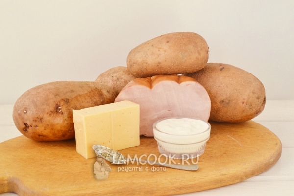 Ingredientes para el relleno de patata