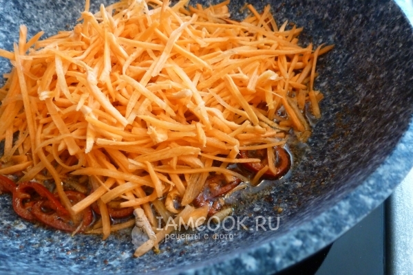 Metti la carota nella padella