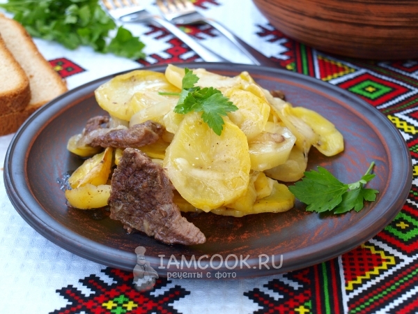 Receta de carne con patatas en el horno