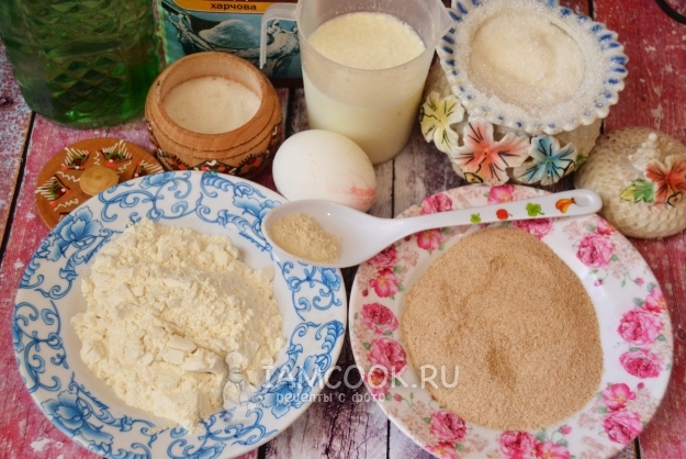 Sastojci za palačinke heljde (od heljde brašna)
