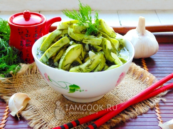 Foto di zucchine in coreano