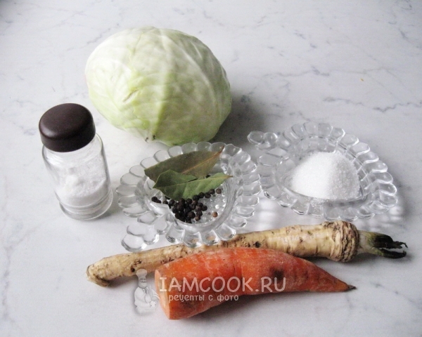 Ingredienti per crauti con rafano
