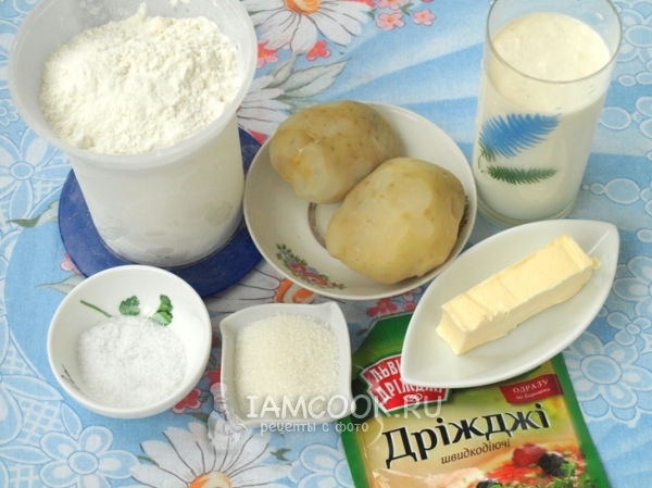 Ingredienti per il pane di patate