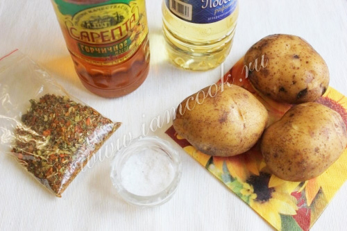 Ingredienser til kartofler i Selyanski