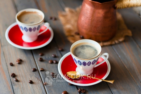 Снимка на кафе на турски език