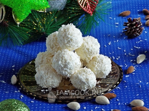 Fotografija kokosovih slatkiša 