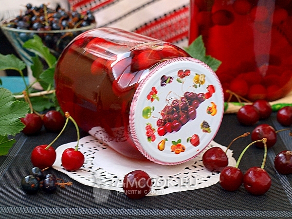 樱桃和黑醋栗冬季的蜜饯配方
