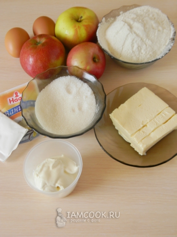 Zutaten für kornischen Apfelkuchen