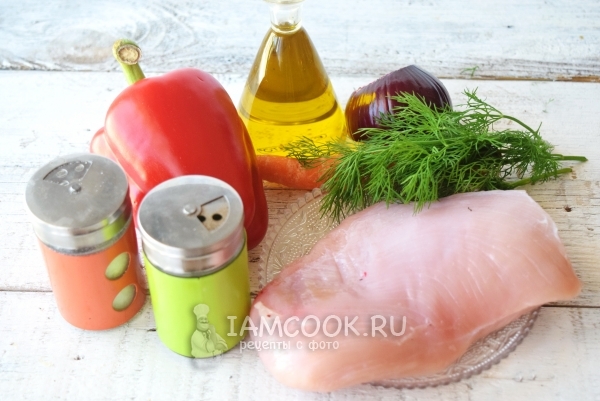 Συστατικά για κοτόπουλα διατροφής από γαλοπούλα σε ατμό