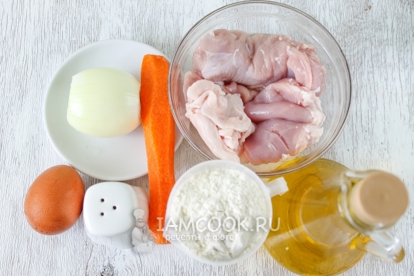 Ingredienser til kanin koteletter