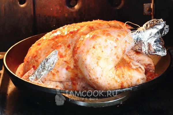 Sæt kyllingen i ovnen