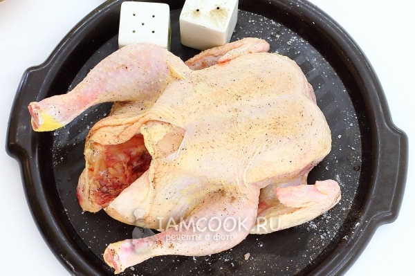 Drys kylling med salt og peber