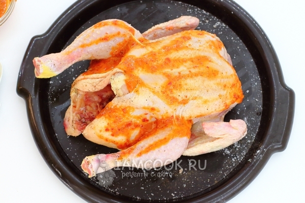 Untar salsa de pollo