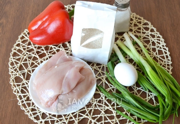 مكونات شرائح الدجاج من Ducan