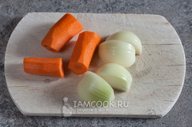 Обелете лука и морковите