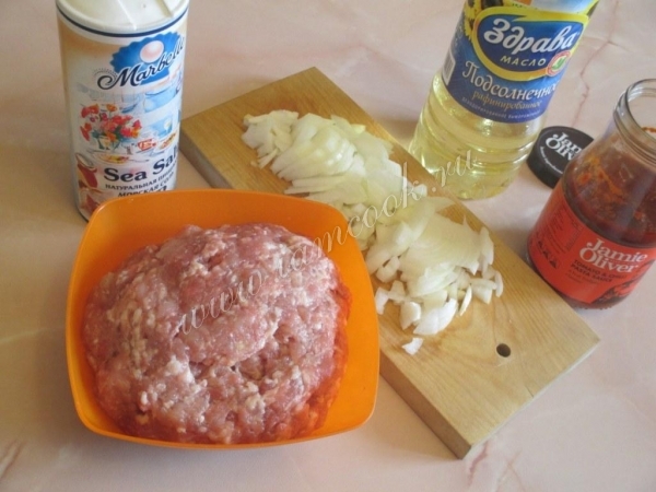 Složení pro maso plněné lasagne