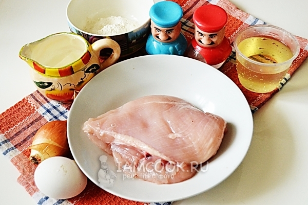 Ingredienser til dovne kyllingfiletkoteletter