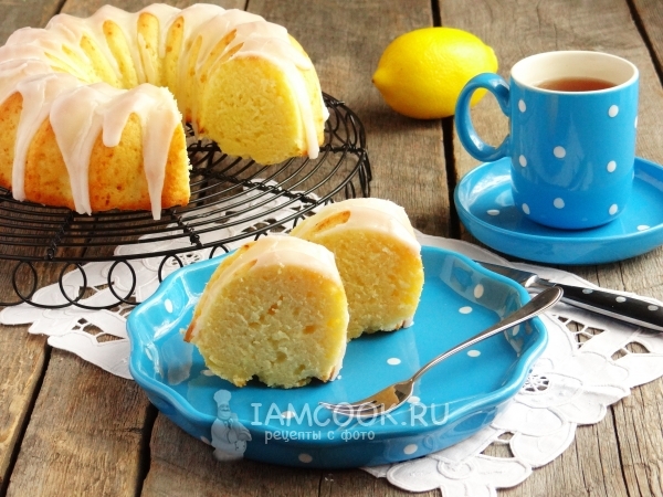 Foto di torta al limone su kefir