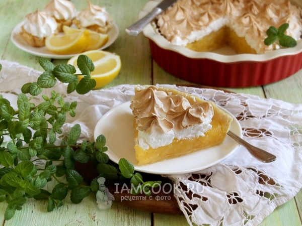Lemonový koláč s plátkem