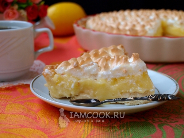 Resep pie lemon dengan meringue