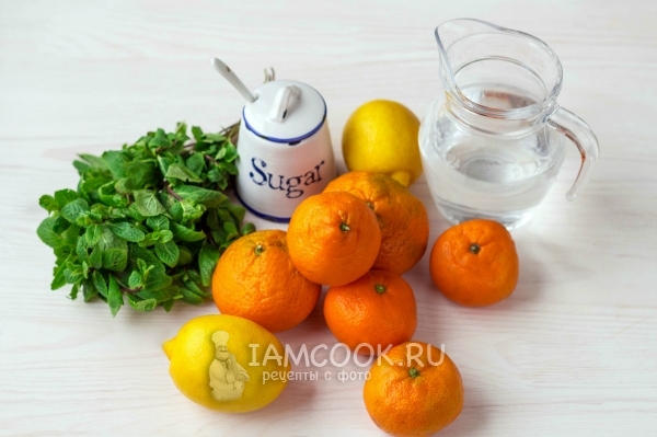 Συστατικά για μανταρίνι λεμονάδα στο σπίτι