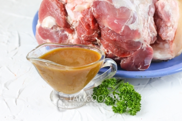 ओवन में सूअर का मांस नाक के लिए फोटो marinade