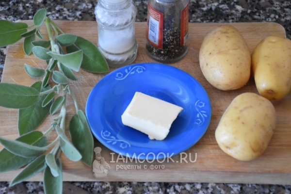 Zutaten für junge Kartoffeln in Folie im Ofen gebacken