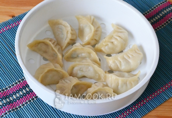 Tilbered dampede dumplings