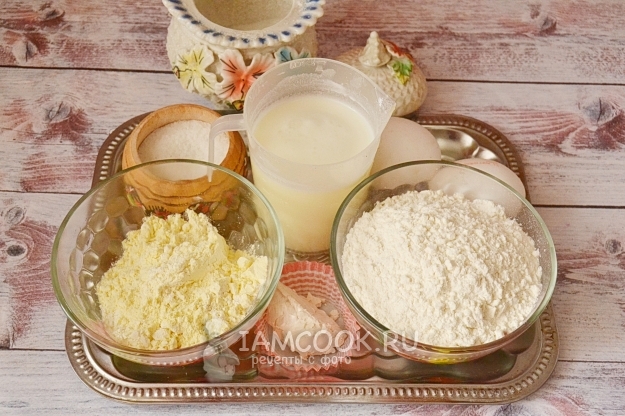 Ingredients for Mordovian pancakes