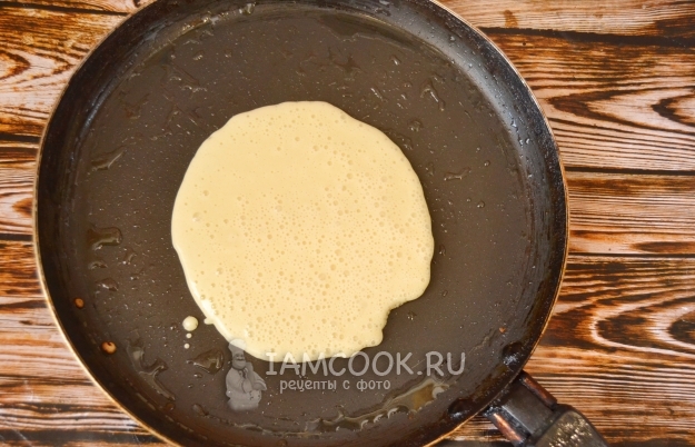 Pour the dough into the pan