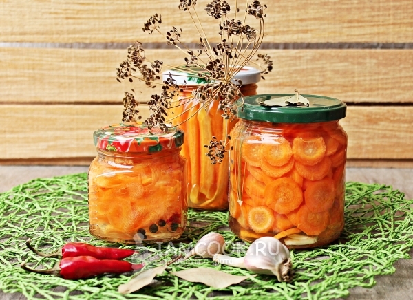Photo of carrots marinated for the winter without sterilization