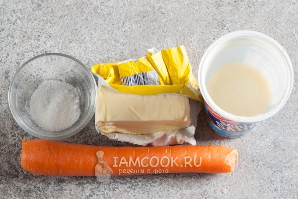Zutaten für Karotten-Sauce mit Sahne