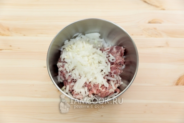Tagliare le cipolle e l'aglio