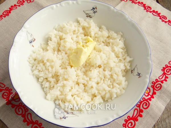 Máslo na rýži vložte