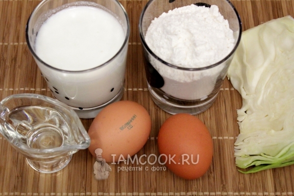 Ingredientes para rellenar pastel con repollo