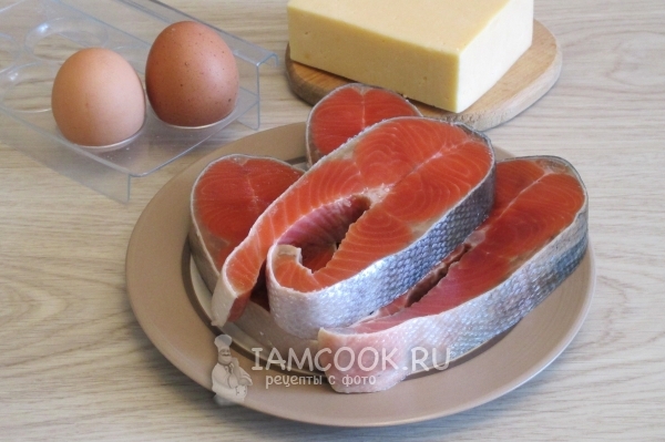 オーブンで鮭のサケの材料