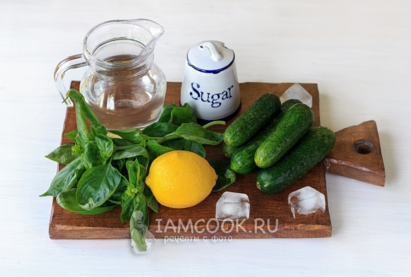 Ingredienser til agurk limonade