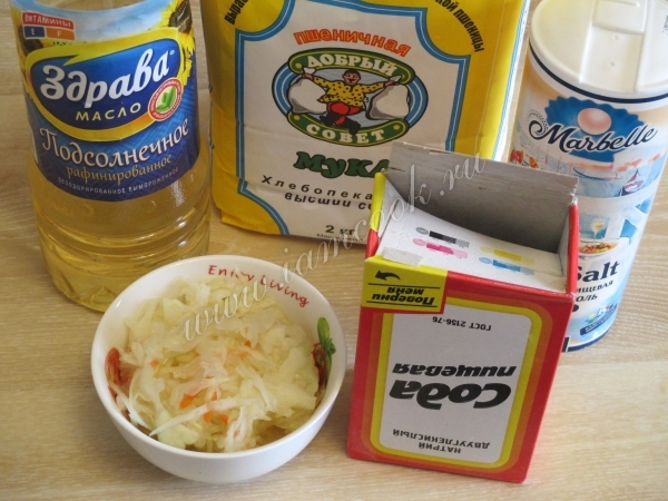 Zutaten für Sauerkraut-Krapfen