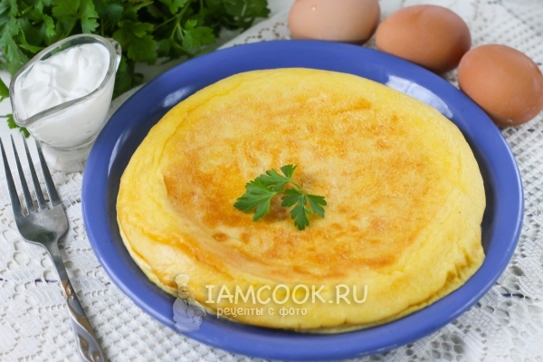 Resep omelet seperti di taman kanak-kanak dalam multivariat
