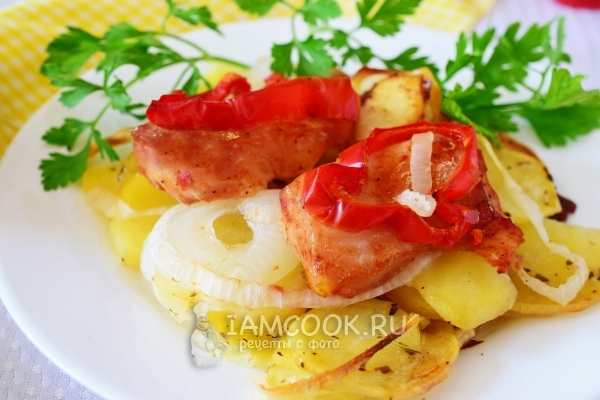 Recipe for pangasius fillet in an oven with potatoes